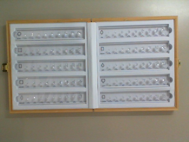 Box Diamond CZ Shape selector. Plastic Box Diamond CZ Shape selector. Plastic