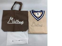 Set of 2 V-neck sweater and tote bag from the Thai clothing brand Morthings.