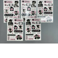 Set of 5 Pretty girl stan Mark Lee sticker