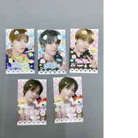 Set of 5 There are postcards featuring Haechan, a member of the K-pop groups NCT 127 and NCT Dream. 