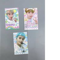 Set of 3 There is a postcard featuring a picture of Park Jihoon, a member of the K-pop group NCT 127. 