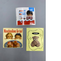 Set of 3 Vintage stickers 