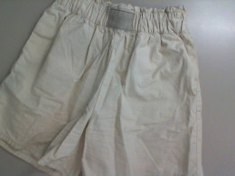 Light-colored fabric shorts