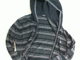 Striped sweater with a zipper