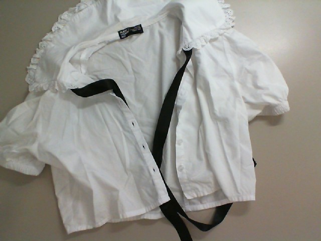 White women's shirt with ties White women's shirt with ties