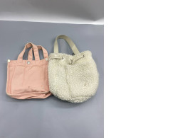 set of 2 Pink fabric tote bag with fleece lining set of 2 Pink fabric tote bag with fleece lining