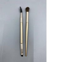 set of 2 Brush for applying makeup to the eyes and eyebrows.