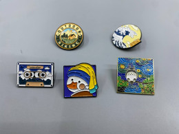 set of 5 Lapel pin