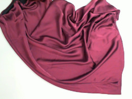 Red satin skirt