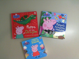 A set of 3 children's books about Peppa Pig