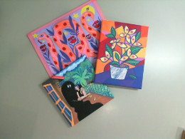 Set of 3 acrylic paintings