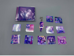 "SENSITIVE & TOXIC" set, of CD disk, keychain and stickers