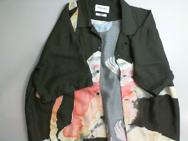 Green men's shirt with a pattern Green men's shirt with a pattern