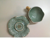 Ceramic mug and saucer set