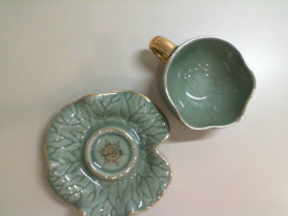 Ceramic mug and saucer set