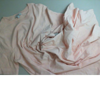 The dress is long and light The dress is long and light