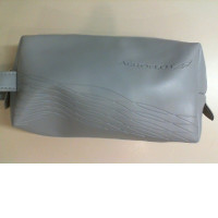 Gray cosmetic bag