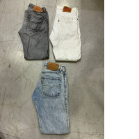 Set of 3 Vintage style Levi's 501 and 505 jeans.