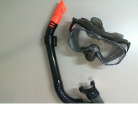 Snorkel and mask for swimming