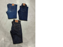 Set of 3  classic Levi's 501 Original Straight Jeans, jeans are Levi's 511 Slim Fit Men's Blue Jeans, Levi's 501 Original Fit men's jeans