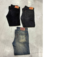 Set of 3 Levi's 501 Original Fit Men's Jeans in black, vintage black Levi's 501 jeans,Levi's 501 Original jeans. Set of 3 Levi's 501 Original Fit Men's Jeans in black, vintage black Levi's 501 jeans,Levi's 501 Original jeans.