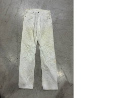 Vintage style Levi's 501 jeans, white, straight leg. Vintage style Levi's 501 jeans, white, straight leg.