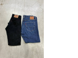 Set of 2 Levi's 501 Original Fit black jeans, classic straight leg style,classic Levi's 501 original jeans in a dark wash