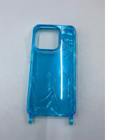 Transparent blue phone case