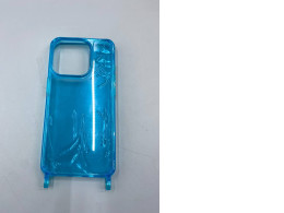 Transparent blue phone case