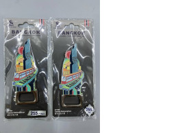 Set of 2 Bottle opener with Thailand-themed design.