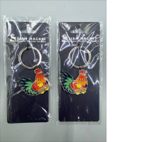 Set of 2 Keychain with rooster design. 