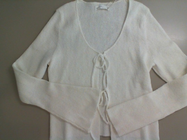 White women's tie-up sweater White women's tie-up sweater