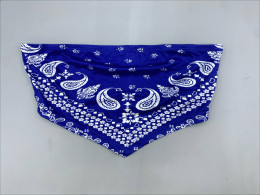 Blue strapless top for women