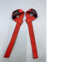 Red weightlifting straps