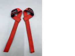 Red weightlifting straps