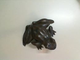 Wooden frog figurine
