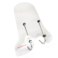 Clear visor with mounting bracket.