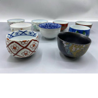 Set of 9 Glass, Japanese tea glass 