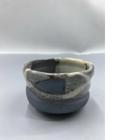 Japanese Mountain Gray Matcha Chawan Tea Bowl
