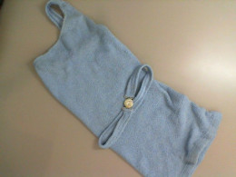 Blue top with elastic waistband
