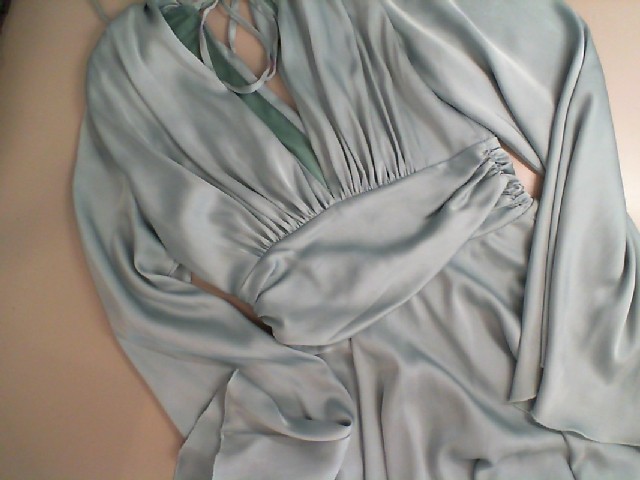 Green dress with long sleeves Green dress with long sleeves