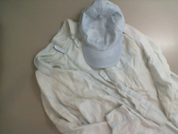 Set: denim shirt + denim cap