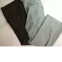 Set of 2 classic men's trousers, black and gray