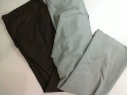 Set of 2 classic men's trousers, black and gray