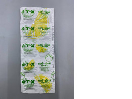 s Air-X, a lemon-flavored medication used to treat digestive discomfort. 