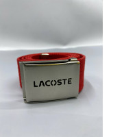 Lacoste men's belt, red.