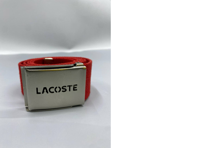 Lacoste men's belt, red. Lacoste men's belt, red.