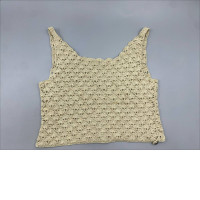 Women's knitted tank top with thin straps