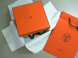 Empty Hermes box + packaging bag