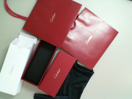 Set of empty Cartier box + 2 packaging bags, 1 cloth case